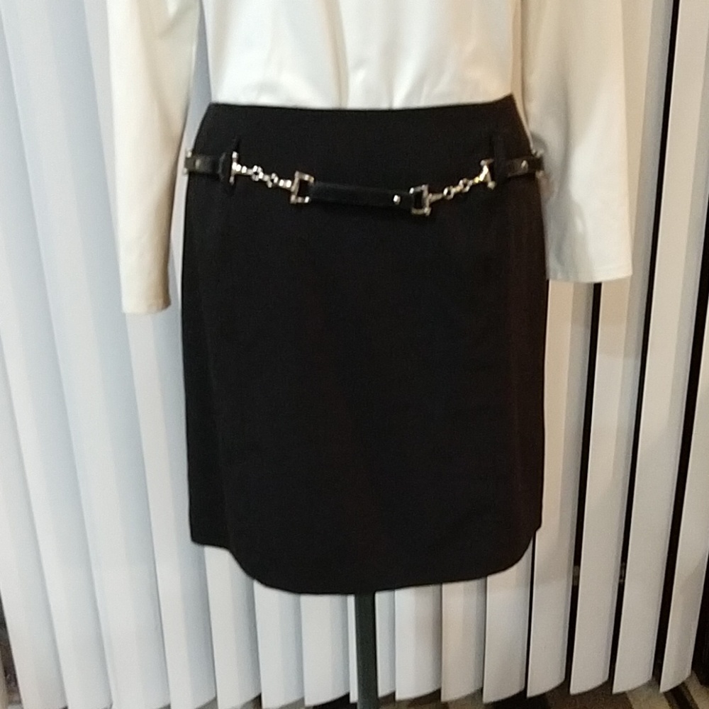 INC International Concepts Black mini skirt